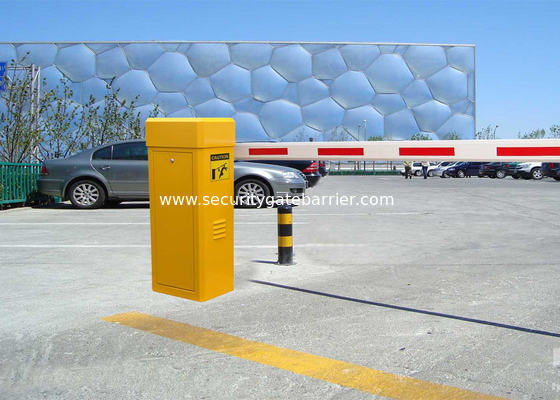 Portone automatico giallo/bianco della barriera dell'asta 80W per parcheggio/controllo di accesso di traffico