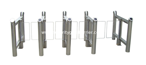 304 barriere del braccio dell'oscillazione del passaggio pedonale del doppio dell'acciaio inossidabile, controllo di accesso dell'entrata di RFID
